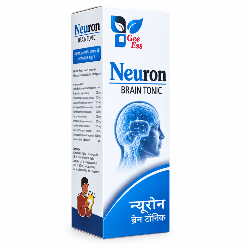 Neuron Syrup – Premium Ayurvedic Brain & Nerve Tonic