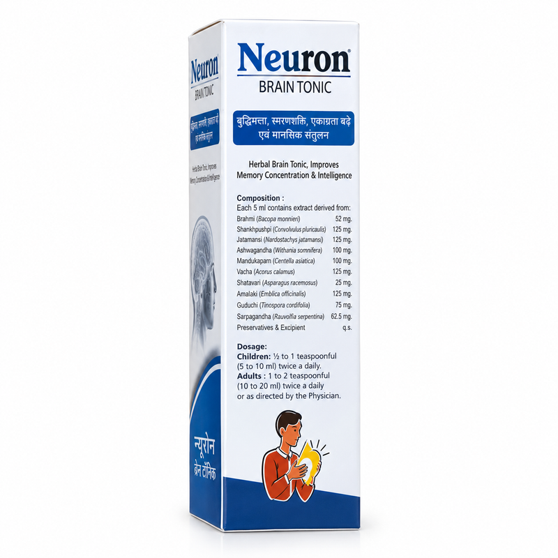 Neuron Syrup – Premium Ayurvedic Brain & Nerve Tonic