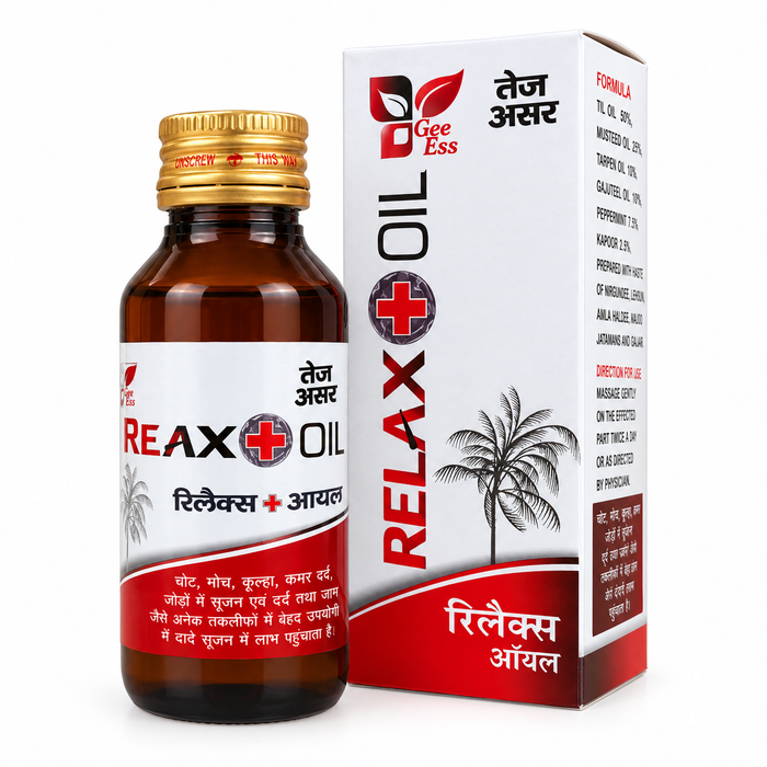 Relax Oil – Advanced Ayurvedic Pain Relief & Muscle Relaxation